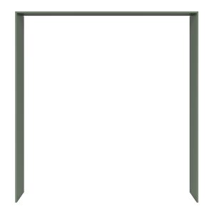 Panele okalające kuchnię Milino 210 cm zielone 738439 Panele okalające kuchnię Milino 210 cm zielone 738439
