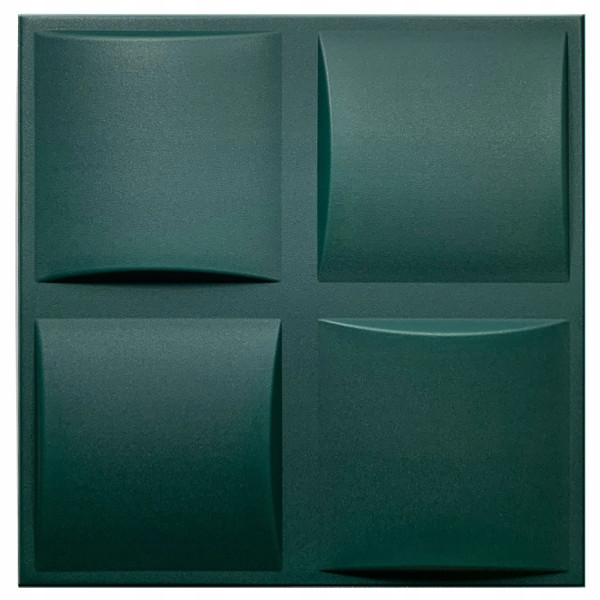 Panele Piankowe Kasetony 3D Butelkowa Zieleń Pled 62 - 50X50Cm 713603