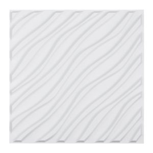 Panele Ścienne 3D – Białe Fale 2.97 m² 813599 Panele Ścienne 3D – Białe Fale 2.97 m² 813599