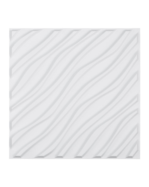 Panele Ścienne 3D - Białe Fale 2.97 m² 813599