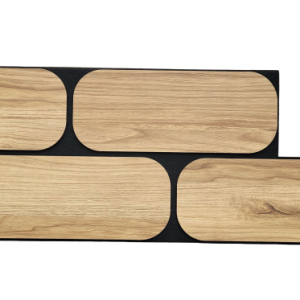 Panele ścienne 3D Cegiełka na czarnym filcu 90×30 cm Dąb 710579 Panele ścienne 3D Cegiełka na czarnym filcu 90×30 cm Dąb 710579