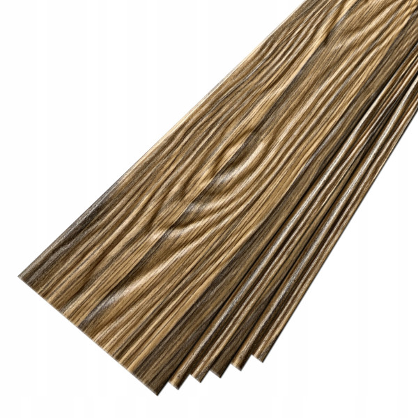 Panele Ścienne 3D Kasetony Sufitowe Stare Drewno Deska Ciemna P4-13 - 1M2 753814