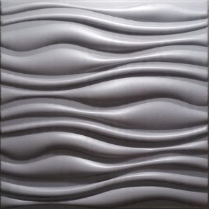 Panele Ścienne 3D Kasetony Sufitowe Szare Flow 50X50Cm 713591 Panele Ścienne 3D Kasetony Sufitowe Szare Flow 50X50Cm 713591