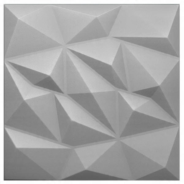 Panele Ścienne 3D Szare Kasetony Sufitowe Brylant 713364