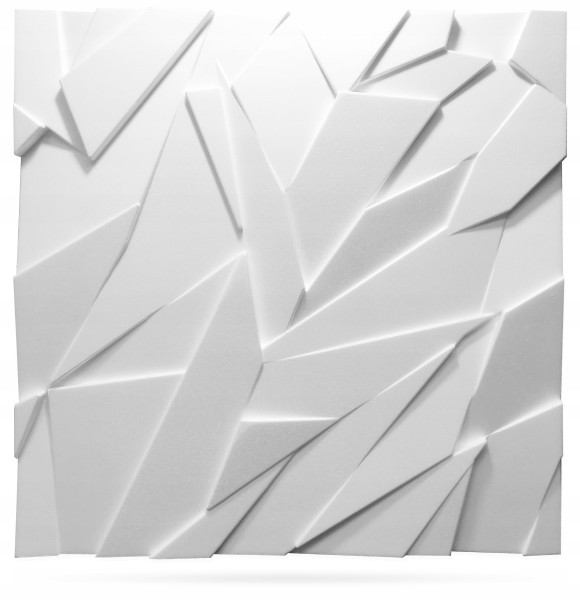 Panele Ścienne Dekoracyjne 3D 60X60 Białe Szafir 726637