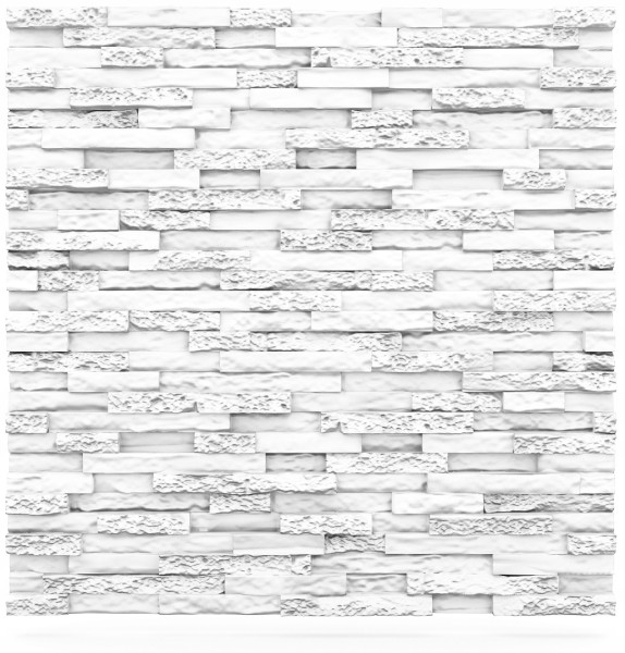 Panele Ścienne Dekoracyjne 3D Płytki 60X60Cm 0,36M2 Kamień Biały 713629