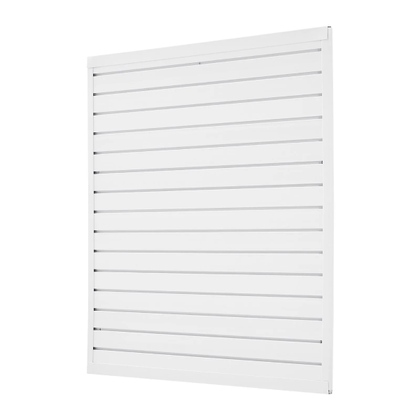 Panele ścienne PVC 120x120 cm modułowe białe do garażu i ekspozycji 958636