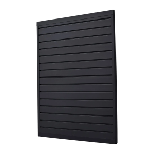 Panele ścienne PVC 120×120 cm modułowe czarne do garażu i wystaw 958635 Panele ścienne PVC 120×120 cm modułowe czarne do garażu i wystaw 958635