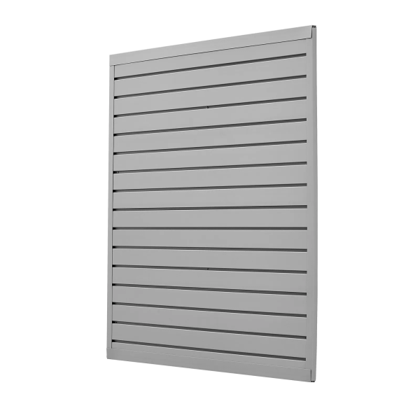 Panele ścienne PVC 120x120 cm modułowe szare do garażu i ekspozycji 958638