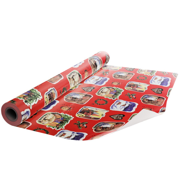 Papier Do Pakowania Prezentów 25 Metrów Megarolka Świąteczny Do Paczek 954546