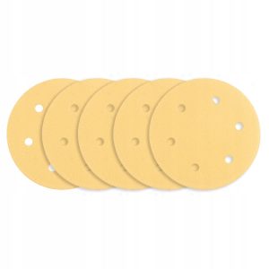 Papier ścierny na rzep 225mm, K120, 5szt 6 otworów 204008 Papier ścierny na rzep 225mm, K120, 5szt 6 otworów 204008