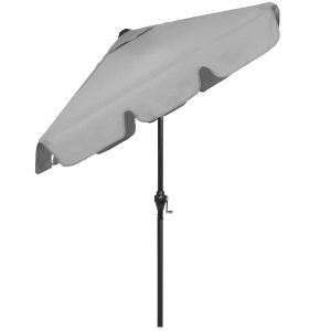 Parasol na taras balkon 240 cm na korbkę ogrodowy 412816 Parasol na taras balkon 240 cm na korbkę ogrodowy 412816