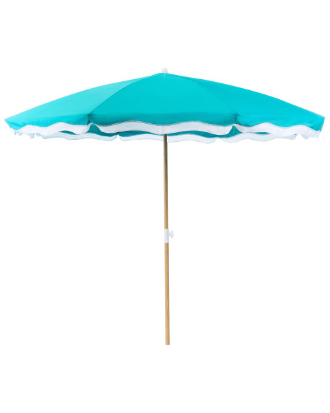 Parasol ogrodowy 232 cm stal turkusowy 802912