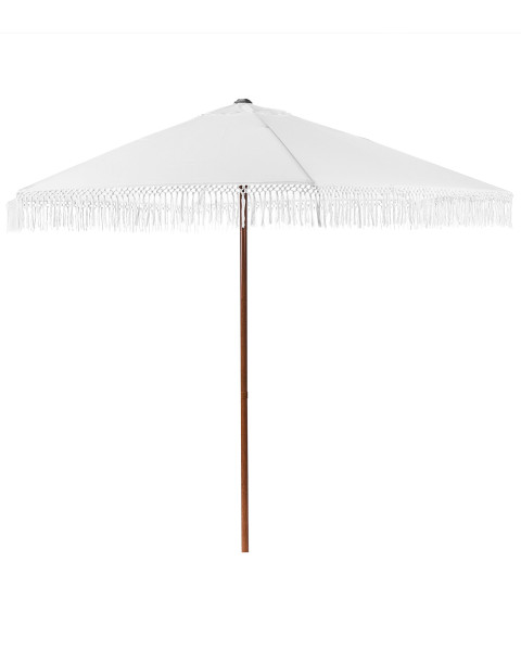 Parasol ogrodowy 258 cm stal biały 802911