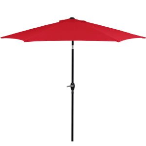 Parasol ogrodowy 260 cm składany z korbą na taras 384874