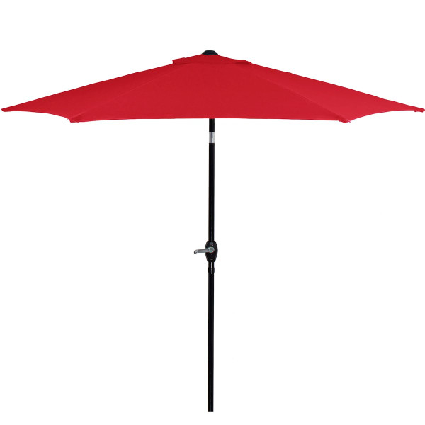 Parasol ogrodowy 260 cm składany z korbą na taras 384874