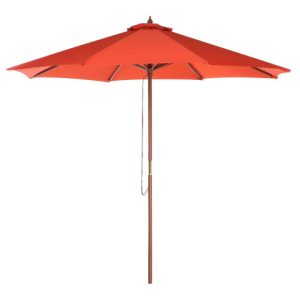Parasol ogrodowy 270 cm czerwony 86134
