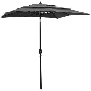 Parasol ogrodowy Antracyt 2 x 2 m vidaXL 594057 Parasol ogrodowy Antracyt 2 x 2 m vidaXL 594057