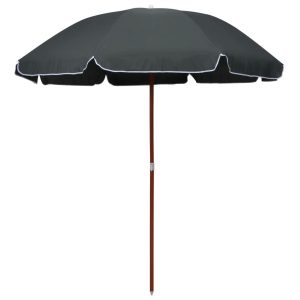 Parasol ogrodowy Antracyt 240 cm vidaXL 591649 Parasol ogrodowy Antracyt 240 cm vidaXL 591649