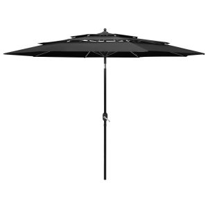 Parasol ogrodowy Antracyt 3 m vidaXL 593823 Parasol ogrodowy Antracyt 3 m vidaXL 593823