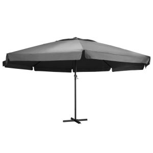 Parasol ogrodowy Antracyt 600 cm vidaXL 591617 Parasol ogrodowy Antracyt 600 cm vidaXL 591617