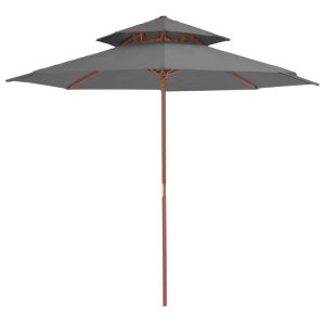 Parasol ogrodowy Antracyt vidaXL 591558 Parasol ogrodowy Antracyt vidaXL 591558