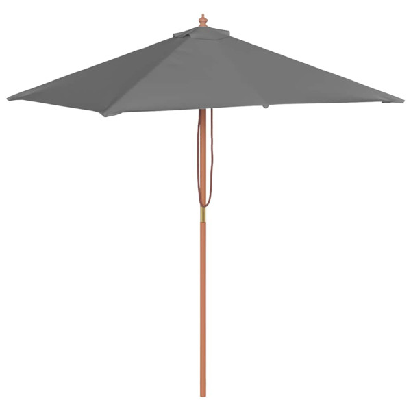Parasol Ogrodowy Antracytowy Na Słupku Składany Na Taras Ogród 150 x 200 cm 945844