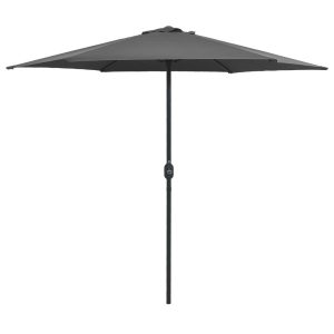 Parasol Ogrodowy Antracytowy Na Słupku Składany Na Taras Ogród 270×246 cm 938845 Parasol Ogrodowy Antracytowy Na Słupku Składany Na Taras Ogród 270×246 cm 938845