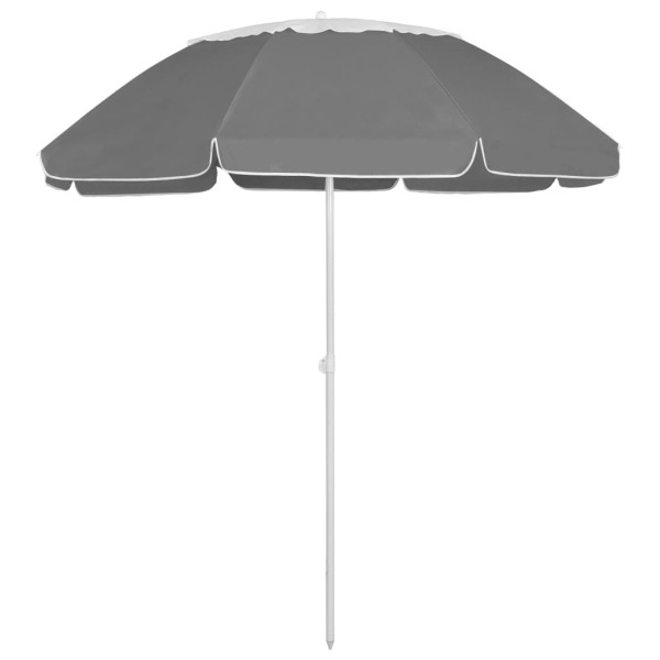 Parasol Ogrodowy Antracytowy Na Słupku Składany Na Taras Ogród 300 cm 943568