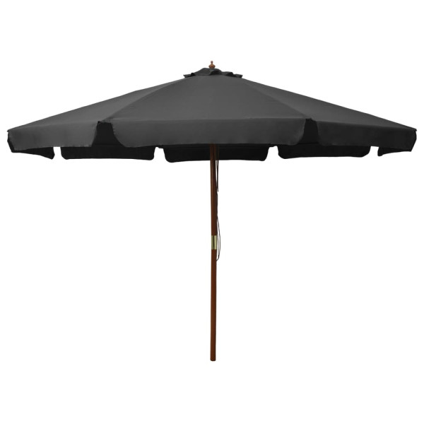Parasol Ogrodowy Antracytowy Składany Na Słupku Na Taras Ogród Balkon 350 945853