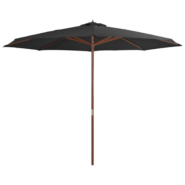 Parasol Ogrodowy Antracytowy Składany Na Słupku Na Taras Ogród Balkon 350 940660