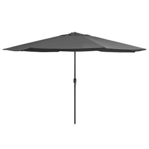 Parasol Ogrodowy Antracytowy Składany Na Słupku Na Taras Ogród Balkon 390 938983 Parasol Ogrodowy Antracytowy Składany Na Słupku Na Taras Ogród Balkon 390 938983