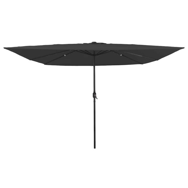 Parasol Ogrodowy Antracytowy Składany Na Słupku Na Taras Ogród Balkon 938959
