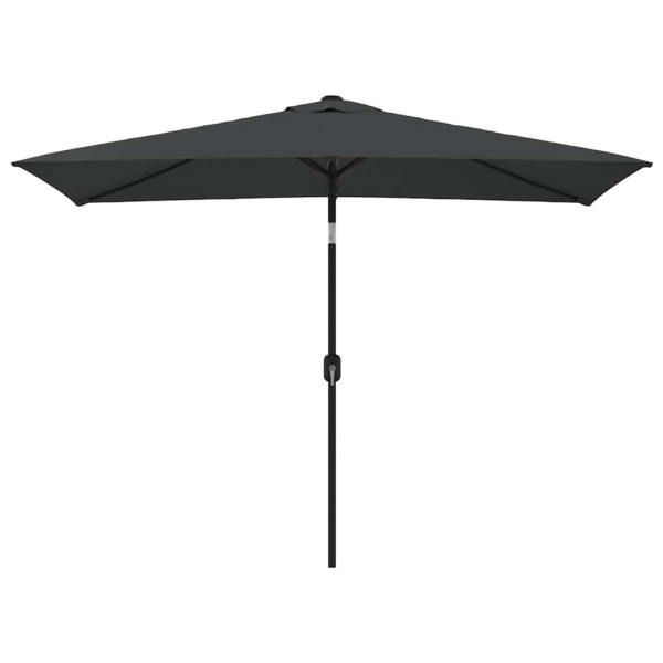 Parasol Ogrodowy Antracytowy Składany Na Słupku Na Taras Ogród Balkon 940655