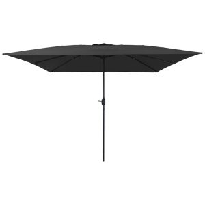 Parasol Ogrodowy Antracytowy Składany Na Słupku Na Taras Ogród Balkon 943547 Parasol Ogrodowy Antracytowy Składany Na Słupku Na Taras Ogród Balkon 943547