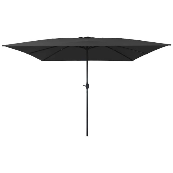 Parasol Ogrodowy Antracytowy Składany Na Słupku Na Taras Ogród Balkon 943547
