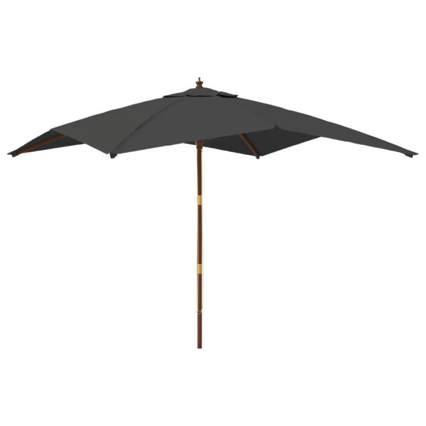 Parasol Ogrodowy Antracytowy Składany Na Słupku Na Taras Ogród Balkon 938878