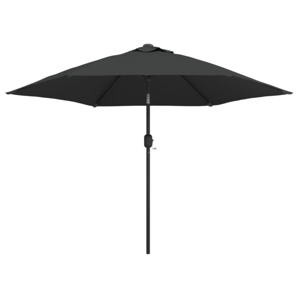 Parasol Ogrodowy Antracytowy Składany Na Słupku z Oświetleniem 300 cm 938891