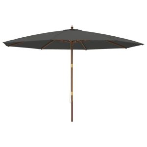 Parasol Ogrodowy Antracytowy z Podstawą Składany Na Taras Balkon 400×273 cm 939053 Parasol Ogrodowy Antracytowy z Podstawą Składany Na Taras Balkon 400×273 cm 939053
