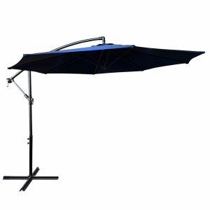 Parasol ogrodowy ASTER UV ciemnoniebieski 300x300x245 cm 301635 Parasol ogrodowy ASTER UV ciemnoniebieski 300x300x245 cm 301635