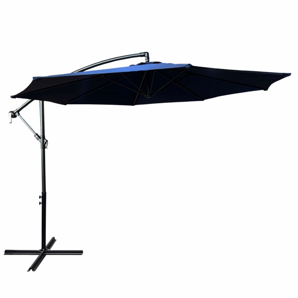 Parasol ogrodowy ASTER UV ciemnoniebieski 300x300x245 cm 301635