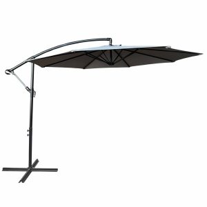 Parasol ogrodowy ASTER UV jasnoszarym 300x300x45 cm 301793 Parasol ogrodowy ASTER UV jasnoszarym 300x300x45 cm 301793