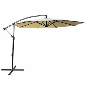 Parasol ogrodowy ASTER UV w kolorze beżowym 300x300x45 cm 301790 Parasol ogrodowy ASTER UV w kolorze beżowym 300x300x45 cm 301790