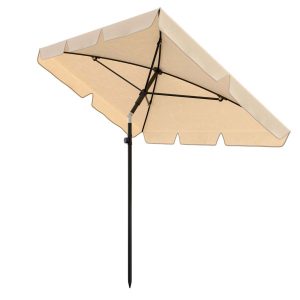 Parasol ogrodowy balkonowy składany Ankona beżowy 926237 Parasol ogrodowy balkonowy składany Ankona beżowy 926237