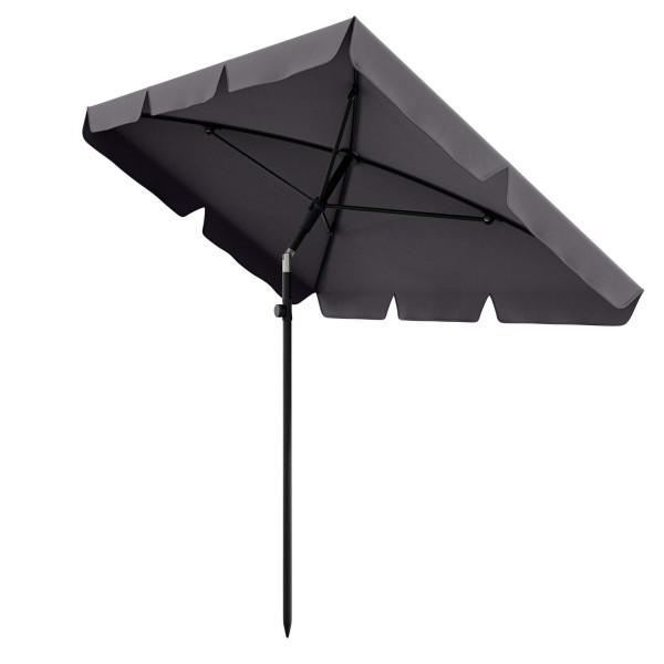 Parasol ogrodowy balkonowy składany Ankona grafitowy 926239