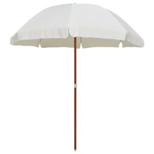 Parasol ogrodowy Beż 240 cm vidaXL 591571 Parasol ogrodowy Beż 240 cm vidaXL 591571