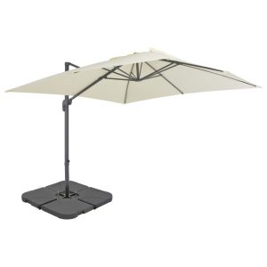Parasol ogrodowy Beż 3 x 3 m vidaXL 591822 Parasol ogrodowy Beż 3 x 3 m vidaXL 591822