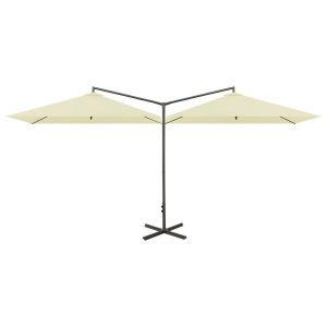 Parasol ogrodowy Beż vidaXL 591517