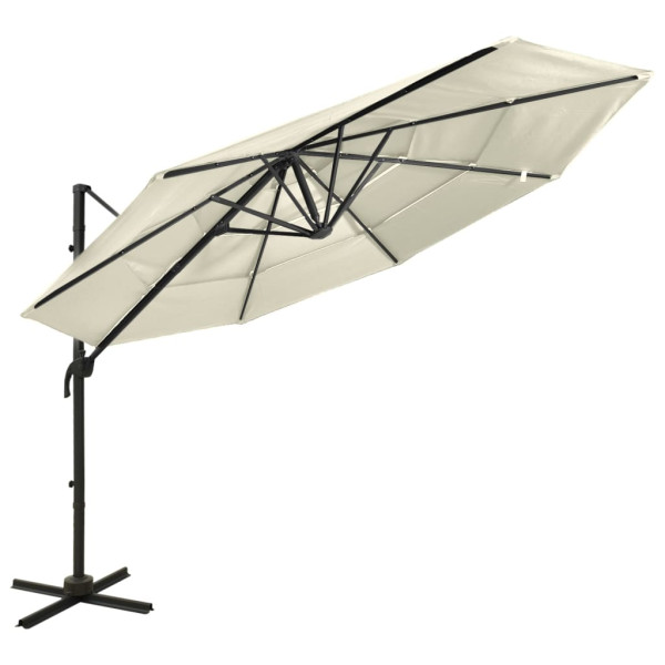 Parasol ogrodowy Beż vidaXL 593832