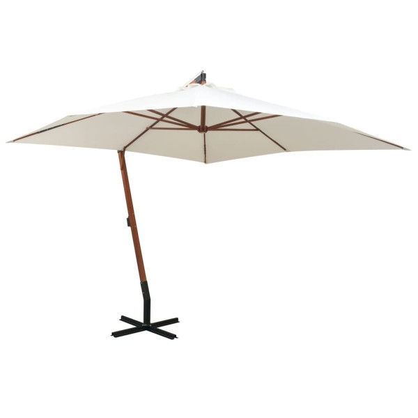Parasol ogrodowy Biały 3 x 3 m vidaXL 594094